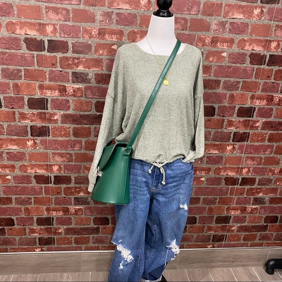 Plus Sz XXL Cozy Dolman Sleeve Ribbed Top - Picture 10 of 14